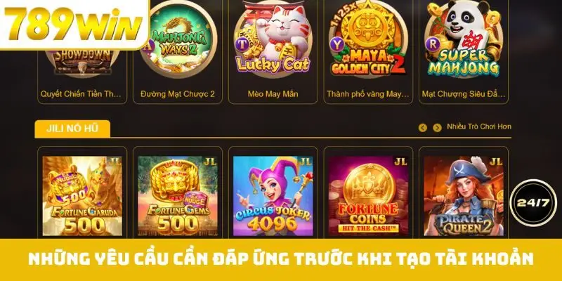 Những yêu cầu cần đáp ứng trước khi tạo tài khoản